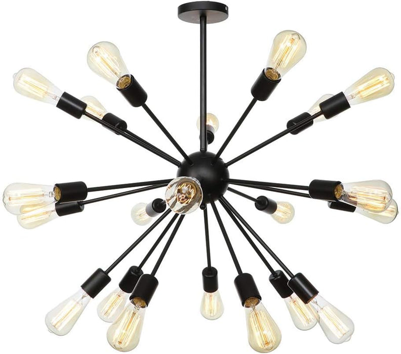 MIRODEMI® Creative Iron Chandelier in the Shape of 12-arm Satellite for Dining Room