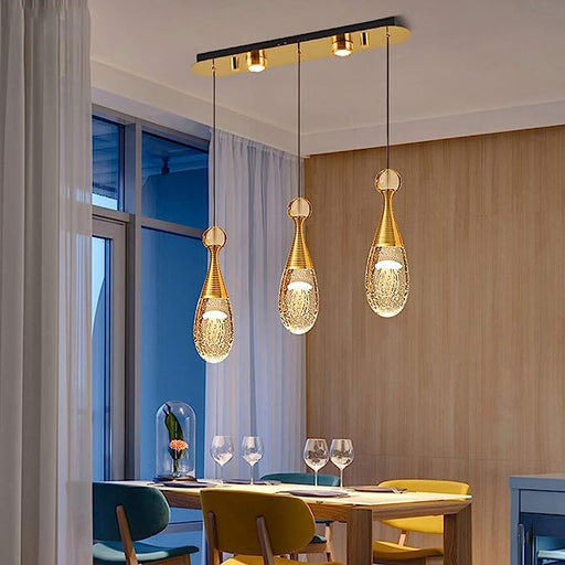 MIRODEMI® Modern Crystal Jellyfish Style Ceiling Light for Living Room, Bedroom 3 Lights / Long Base