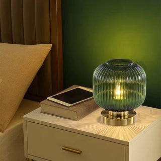 MIRODEMI® Modern Decor Table Glass Lamp for Bedroom, Living Room, Bedside, Study image | luxury lighting | glass table lamps