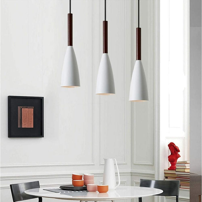 MIRODEMI® Vintage Metal LED Pendant Lamp for Kitchen, Dining Room, Living Room White / 3 Heads