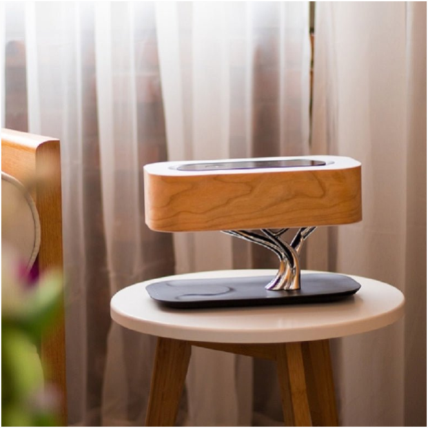 Tree Shape LED Accent Lamp With Music Bluetooth Speaker & Wireless Phone Charger