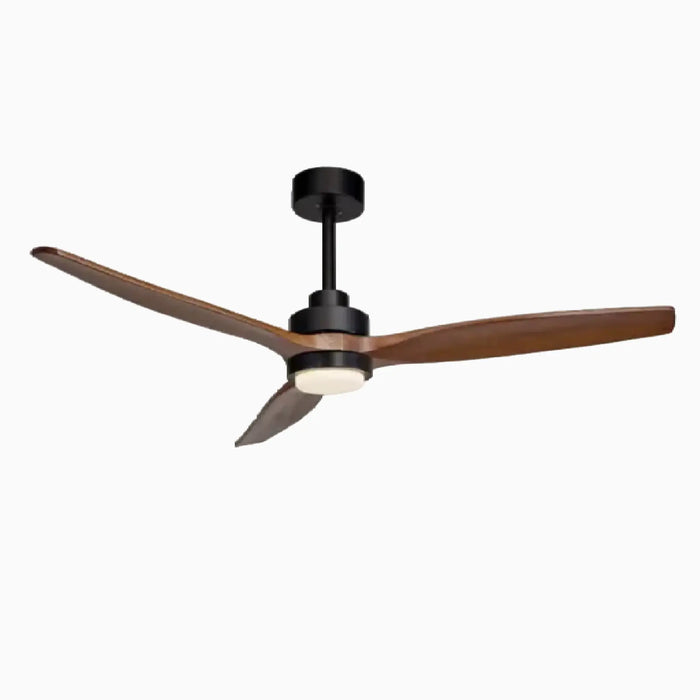 Modern Solid Wood Led Ceiling Fan With Remote Control for Home | 66"