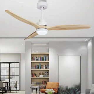 Modern Solid Wood Led Classy Ceiling Fan With Remote Control | 66"