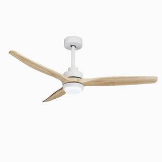 Modern Solid Wood Led Ceiling Fan With Remote Control For House | 66"