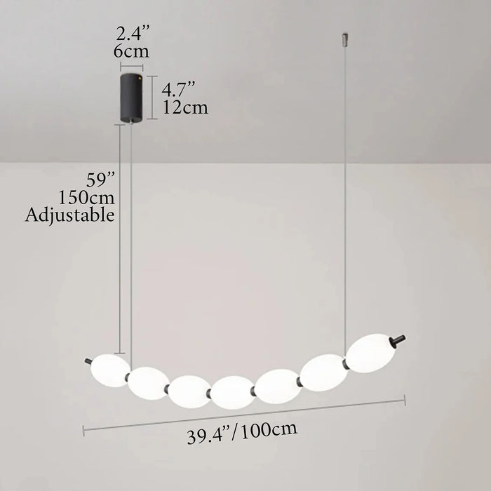 MIRODEMI® Alice Bel Colle | Creative Eggs String LED Pendant Chandelier