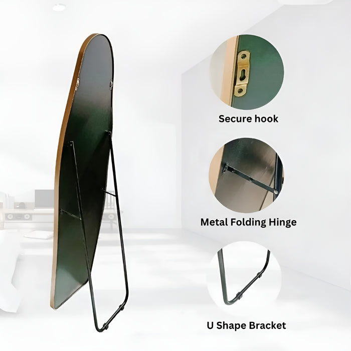 Irregular Shape Wavy Full-Length Wall/Floor Mirror