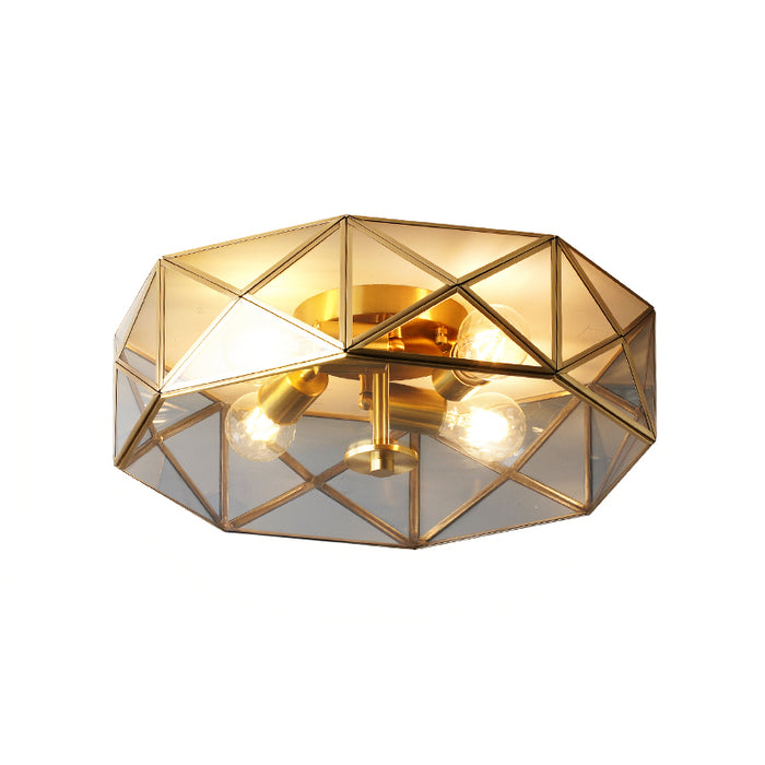 MIRODEMI® Modern LED Copper Ceiling Lamp for Bedroom, Dining Room, Room Lamp