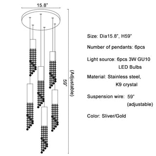 Monterosso | Hanging Crystal Light Fixture