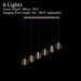 MIRODEMI® La Gaude | Elegant Gold Circles Magic Chandelier 6 heads / Warm light