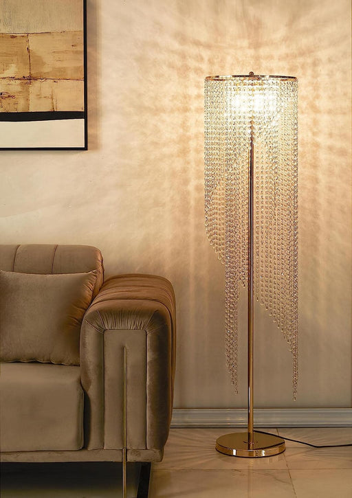 MIRODEMI® Modern LED Crystal Floor Lamp for Office, Foyer image | luxury lighting | luxury floor lamps | luxury home decor
