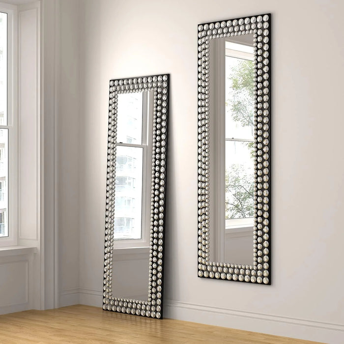 Silver Jewelled Full-Length Accent Floor/Wall Mirror