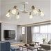 MIRODEMI® Modern Creative Wooden Ceiling Chandelier for Living Room, Bedroom White / 6 Lights