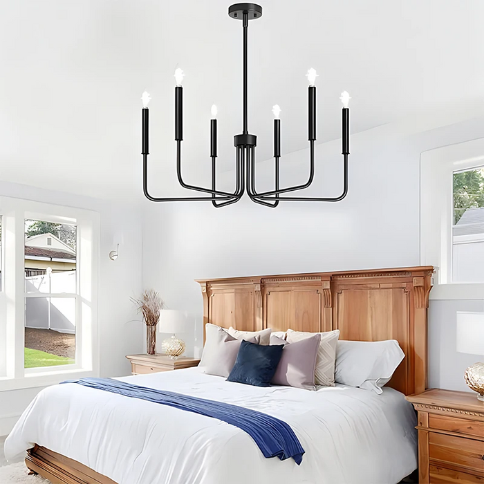 Classic Candle-Shaped Pendant Chandelier for Kitchen