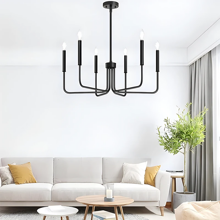 Classic Candle-Shaped Pendant Chandelier for Kitchen