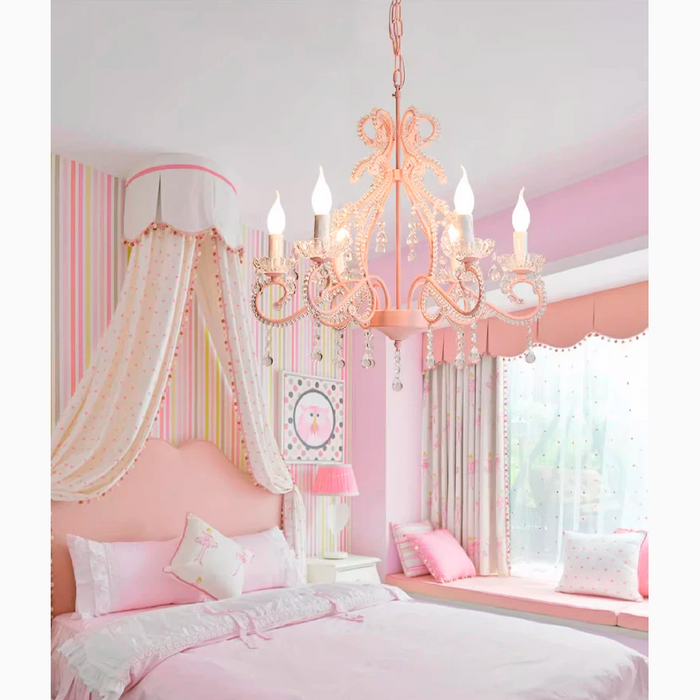 Modern Candle Shaped Children Chandelier for Bedroom