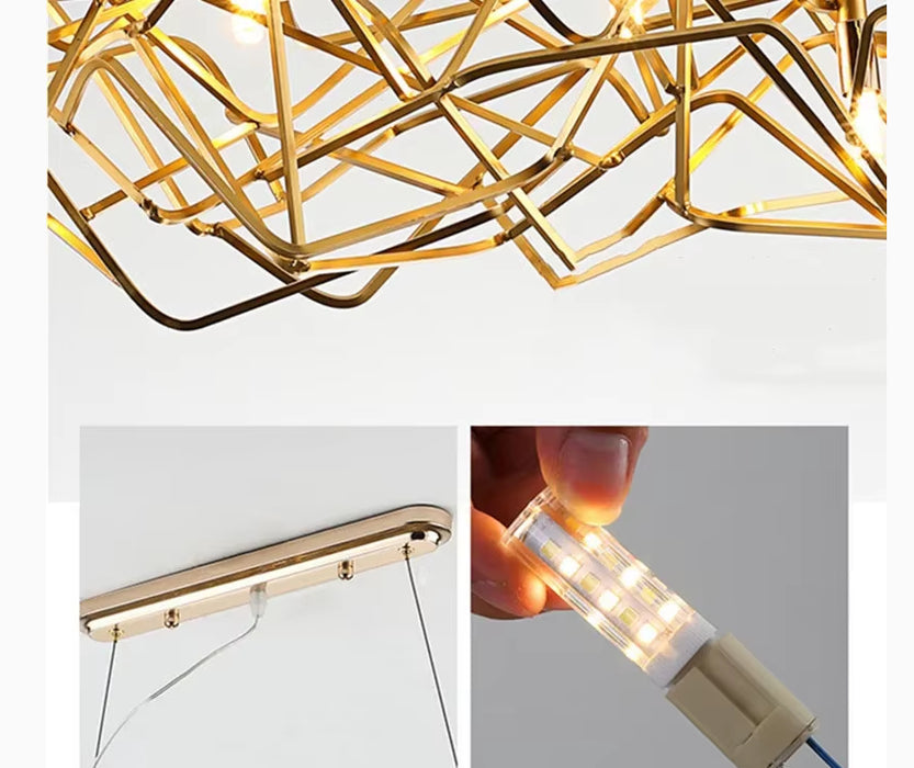 Samedan | Creative Extraordinary Rectangle Chandelier