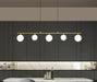 MIRODEMI® Nordic Modern Simple Golden/Black Glass Ball LED Chandelier 5 heads / Gold / Cool light