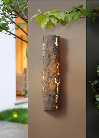 Outdoor wall light, resin body, LED