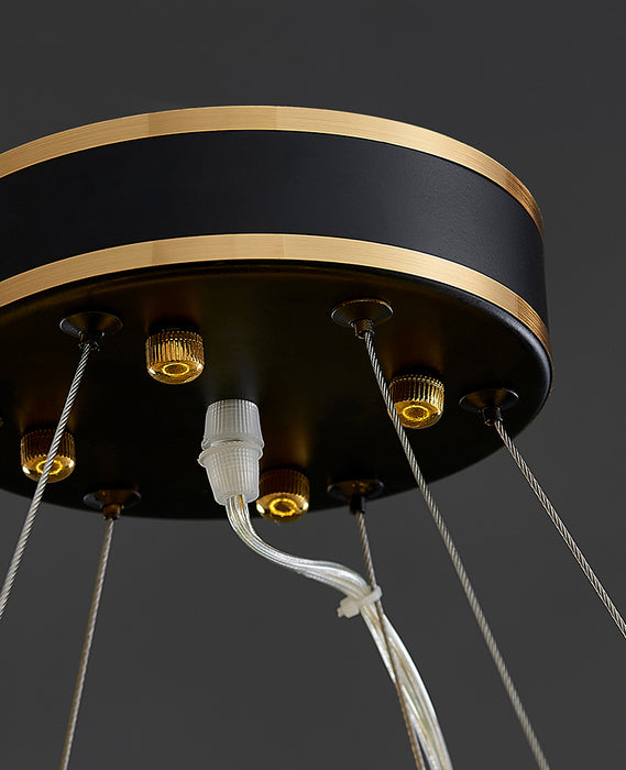 MIRODEMI® Modern Oval LED Crystal Chandelier for Living Room, Dining Room