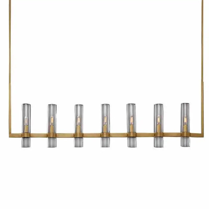 MIRODEMI® Candle-shaped Modern Luxury LED Brass Chandelier | S2024S