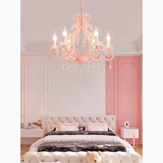 MIRODEMI® Modern Children’s Chandelier with Candle-Like Fixtures – Ideal for Bedrooms