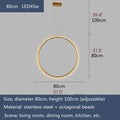 Aarau | Crystal Pendant Light in the Shape of Rings