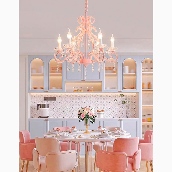 Modern Candle Shaped Children Chandelier for Bedroom