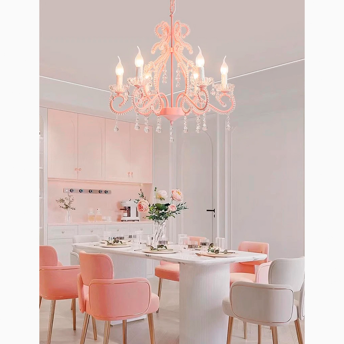 Modern Candle Shaped Children Chandelier for Bedroom