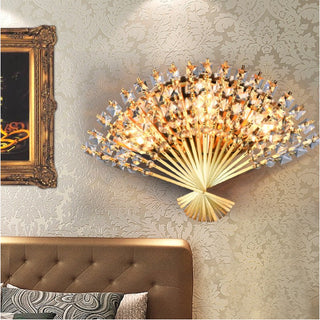 MIRODEMI® Luxury Golden Crystal Wall Lamp for Bedroom, Living Room image | luxury lighting | luxury wall lamps | home