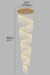 MIRODEMI® Villa Staircase Gold Crystal Pendant Light 88 lights / Warm light