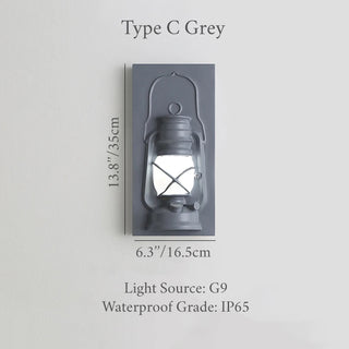 Stylish outdoor wall light in resin, LED