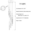 Manarola | Long LED Spiral Chandelier