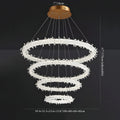 Andenne | Modern Ring Crystal Chandelier for Living Room