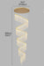 MIRODEMI® Villa Staircase Gold Crystal Pendant Light 95 lights / Warm light