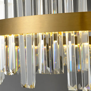 MIRODEMI® Sursee | Unique Glass Drum Chandelier for Elegant Home Lighting