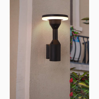 MIRODEMI® Creative Black Outdoor Waterproof LED Wall Lamp For Balcony, Courtyard, Porch