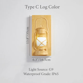 Wall light in resin with LED, IP65 rated