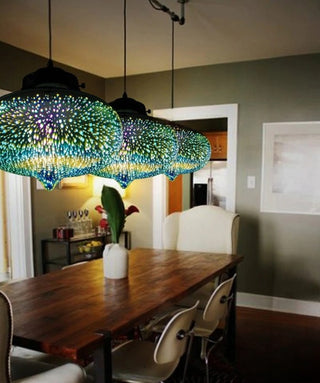 Gourdon 3D Colorful Starry Sky Pendant Lamp