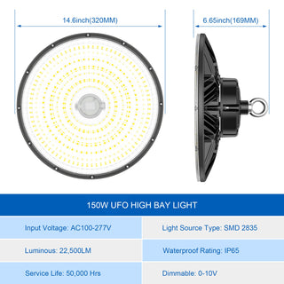 MIRODEMI® Bagnoli Irpino | Energy-Saving UFO High Bay Light for Outdoor Use