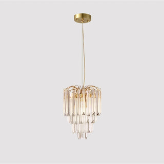 Stylish Luxury Gold Crystal Pendant Chandelier