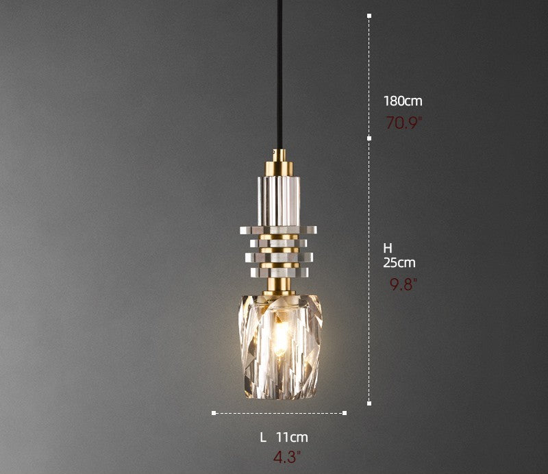MIRODEMI® Luxury Sparkling LED Pendant Light for Bedroom, Dining Room, Kitchen