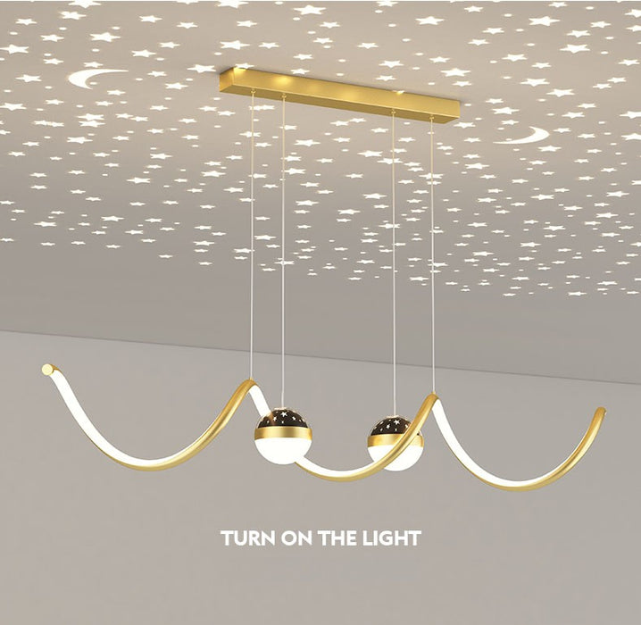 MIRODEMI® Modern Bright LED Hanging Chandelier for Living Room, Dining Room, Kitchen