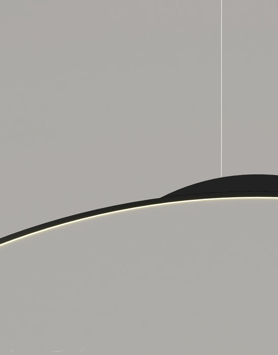 MIRODEMI® Chur | Black Chandelier in Minimalistic Style