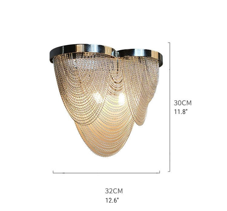MIRODEMI® Luxury Chain Wall Lamp in American Style for Living Room, Bedroom
