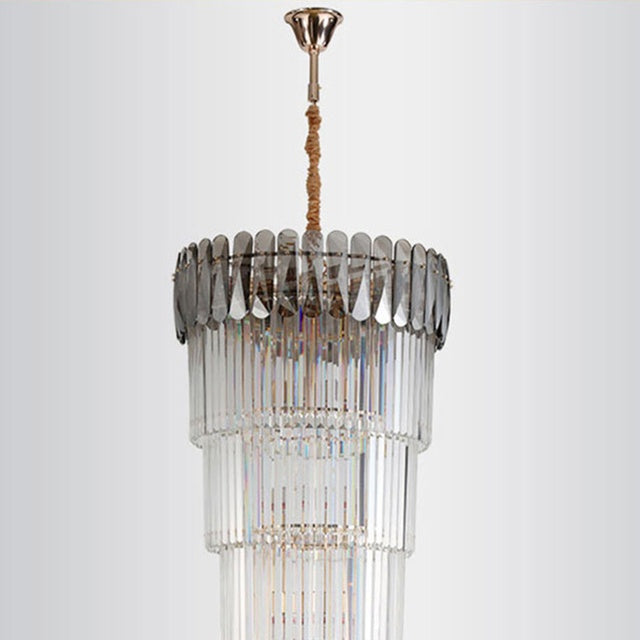MIRODEMI® Long Crystal Chandelier For Staircase
