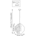 Gattieres | Gold/Silver Stainless Steel Pendant Lamp