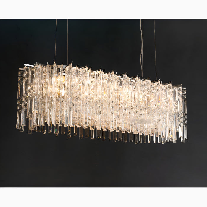 Agrigento | Modern Crystal LED Chandelier For Dining Room