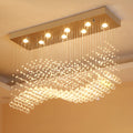 Rectangle Chandelier|Lamp for kitchen island|Crystal|Pendant|Luxury