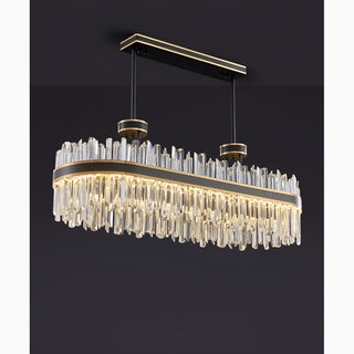 Ahrntal | Luxury Oval Crystal LED Chandelier for Home