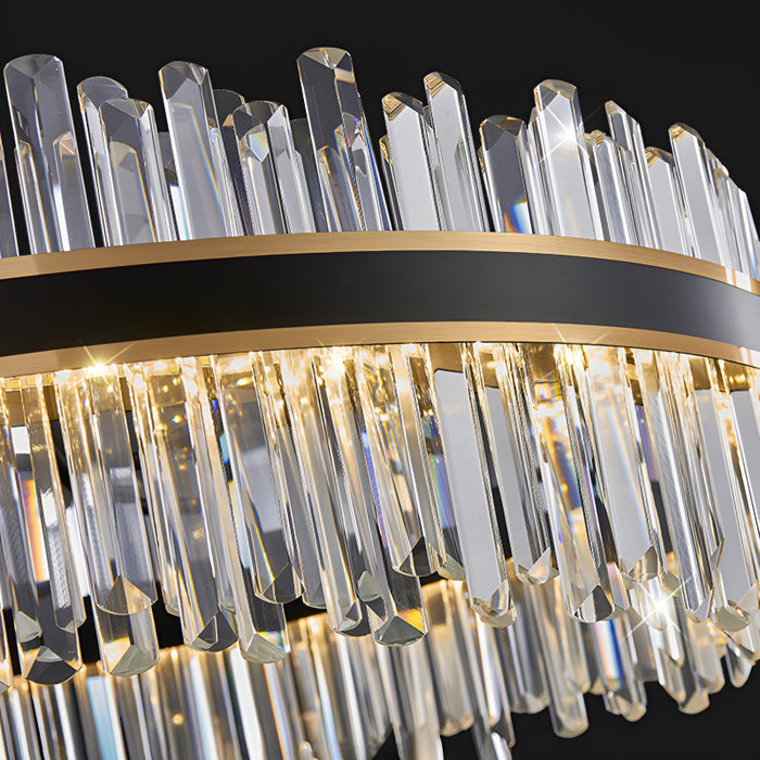 Ahrntal | Luxury Oval Crystal LED Chandelier for Dining room Small Details